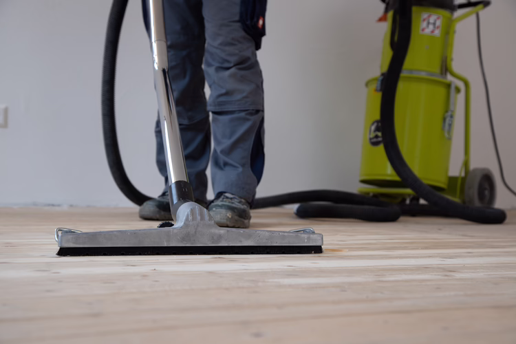 Vacuum the surface thoroughly with a powerful vacuum cleaner.