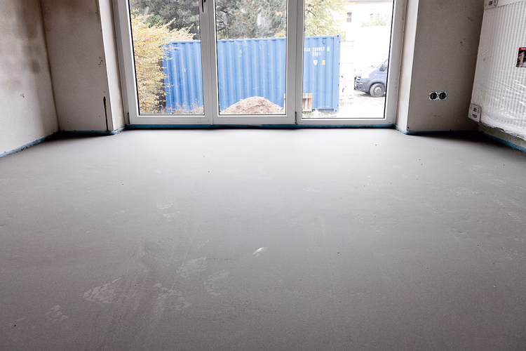 Once dry a variety of floor coverings can then be installed.